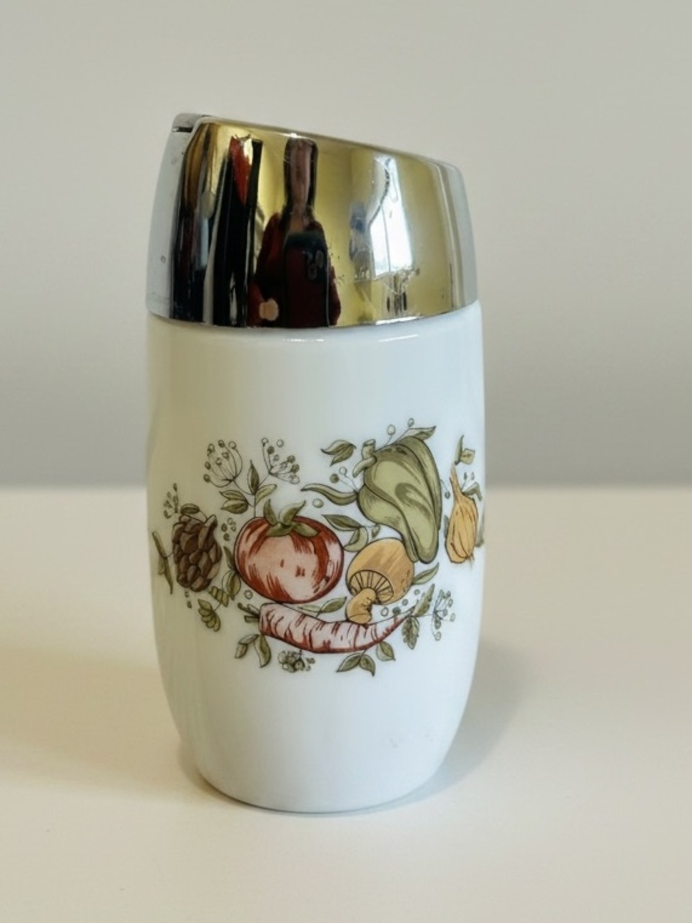VTG Van Pak Canada Milk Glass Sugar Dispenser Spice of Life